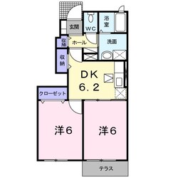 グリーンハイツ鷹取の物件間取画像